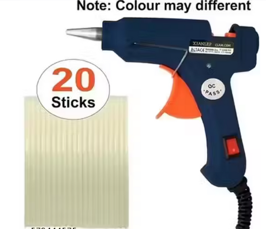 Hot Glue Gun,(Mini) 20W, with 20 Premium Glue Sticks
